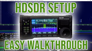 Xiegu X6100 IQ Out with HDSDR  Walkthrough Tutorial  Rig Control [upl. by Correna]