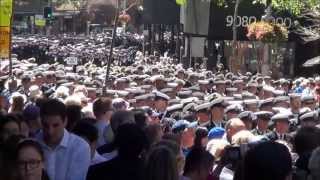 CityOfSydneyTv 2013 International Fleet Review Combined Navies Parade George Street 09102013 [upl. by Swann112]