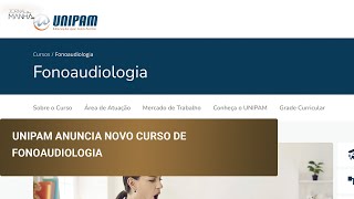 Unipam anuncia novo curso de fonoaudiologia [upl. by Wakefield]