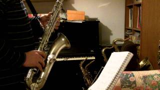 demo king c melody tenor sax [upl. by Nylekoorb]