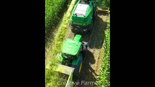 JOHN DEERE 5045D AGRICULTURE 🚜🚜🚜 johndeere shorts HarvestingShorts claaslexion harvesting [upl. by Imoian608]