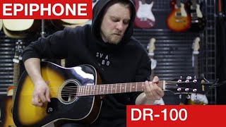 Epiphone DR100 Sound TEST 🎸 Vintage Dreadnought [upl. by Kiele]