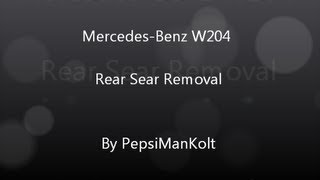 MercedesBenz CClass W204 Rear Seat Removal [upl. by Pillihp710]