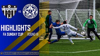 FA SUNDAY NATIONAL CUP  ROUND 3  FC BEACONSFIELD VS HIGHGATE ALBION [upl. by Arabrab854]