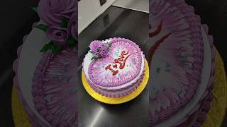 decorate Dil shape cake cake newcakedecoration cakedesign dollcakedecoration stylishcake [upl. by Joela]