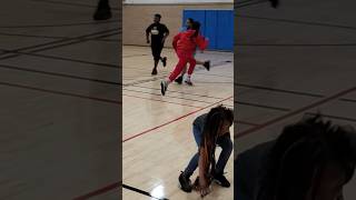 AAU BASKETBALL participants run SUICIDES at end of WORKOUT 3 at Thompson Community Center 032124 [upl. by Wittie]