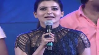 Samantha Requesting Jr NTR To Sing Raakasi Raakasi Song  Rabhasa Audio Launch Pranitha Subhash [upl. by Schlosser]