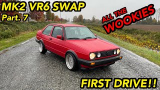 Mk2 Jetta VR6 Swap Part 7 COLD START FIRST DRIVE amp BUILD RECAP  VW Volkswagen [upl. by Michaele]