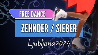 Gina ZEHNDER  Beda Leon SIEBER SUI  Junior Ice Dance Free Dance  Ljubljana 2024 [upl. by Yoo369]