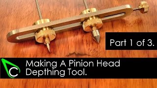 Home Machine Shop Tool Making  Machining A Pinion Head Depthing Tool  Part 1 [upl. by Caspar]