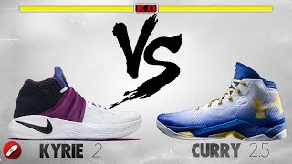 Nike Kyrie 2 vs Under Armour Curry 25 [upl. by Sirromal]