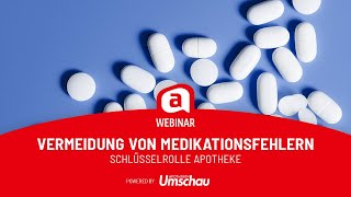 APOTHEKE ADHOC Webinar quotMedikationsfehler vermeidenquot [upl. by Roger]