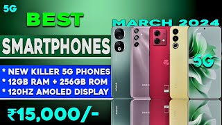 Top 5 Best amp AllRounder 5G Phone Under 15000 in 2024 4K Recording Best 5G Mobile Under 15000 [upl. by Cloe]