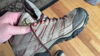 Merrell Womens Moab 2 Mid Waterproof Hiking Boot Review [upl. by Kcitrap998]