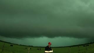 TORNADIC SUPERCELL timelapse while approaching Calvert TX on April 6 2019 [upl. by Fabian684]