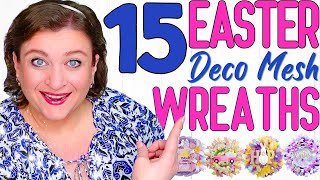 DECO MESH WREATH EXPERT Reveals 15 Surprising DIY Projects [upl. by Assylem]