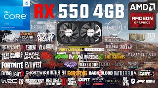 RX 550 4GB Test in 50 Games in 2023 [upl. by Naoj]