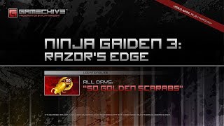 Ninja Gaiden 3 Razors Edge Golden Scarabs Location Guide  All Days PS3 Gamechive [upl. by Kcered248]