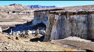 The SECRET 1 mile Hiking Trail to The White Ghost Hoodoos Southern Utah Wahweap [upl. by Sanyu]