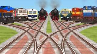 5x3 Train Simulator Railroad Crossing  Railways Cartoon Videos Game Play  3d grandient [upl. by Elmina214]