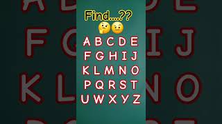 Find missing letter 🤔🤔 [upl. by Hacissej]