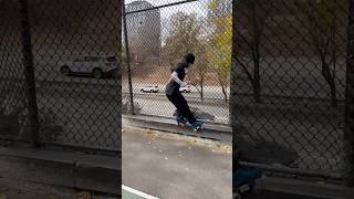 freeway ledge ⛽️😱 rollerskate shortvideo skating [upl. by Eelam427]