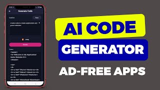 3 Best Free AI Code Generator Apps for Android [upl. by Damalis]