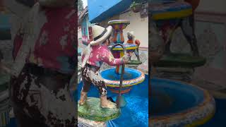 Lovely Colourful Fountain In GUATAPE COLOMBIA South America Travel [upl. by Ettenrahc]