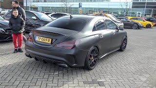 500HP MercedesAMG CLA 45 with Decat Downpipe  LOUD Revs amp Accelerations [upl. by Esinert]