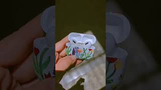 painted airpods case🪻🌼🥀  diy  craft  creativity  asthetic shorts [upl. by Ormond394]