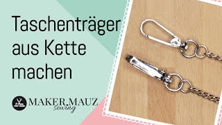 Taschenträger aus Kette selber machen [upl. by Elleirol]