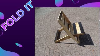 DIY Build a SpaceSaving Foldable Chair [upl. by Vokaay]