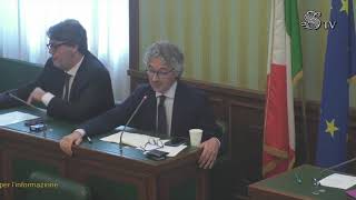 Intervento di Francesco Verducci durante laudizione di padre Paolo Benanti in Commissione Segre [upl. by Aivul]