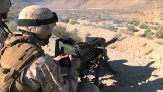 MK19 40mm Grenade Launcher Machine Gun in Action Shooting  Automatic Belt Fed fired by US Troops [upl. by Fisch761]