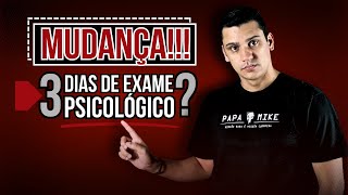 Mudança 3 Dias de Exame Psicológico PMSP 2024 leandro fajan [upl. by Adnouqal195]