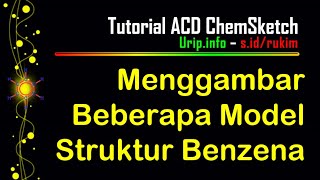 Tutorial Chemsketch Menggambar Beberapa Model Struktur Benzena [upl. by Norac]