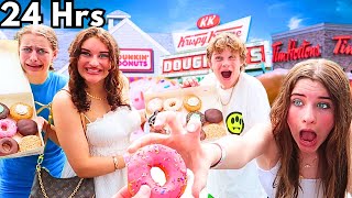 EATING ONLY DONUTS FOR 24HRS wNorris Nuts [upl. by Ameehs101]