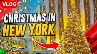 Christmas In New York City  Rockefeller Center  Hudson Yards  NYC Desi [upl. by Reames]