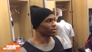 Russell Westbrook Cuts Off Journalist During PostGame Interview [upl. by Scevo]