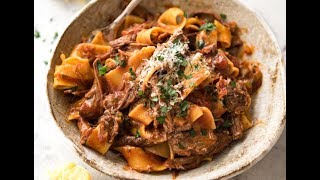 Slow Cooked Shredded Beef Ragu with Pappardelle [upl. by Wood]