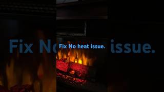 Electric fireplace stopped providing heat Here’s a possible easy fix [upl. by Annaeoj]