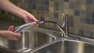 Installing a 1Handle Pullout Kitchen Faucet  Shelton Collection [upl. by Auhsuoj758]