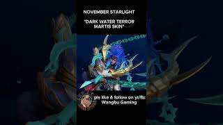 DARKWATER TERROR Skin  Starlight MARTIS Skin MARTISmlbb shortvideo shorts short shortfeed ml [upl. by Chlori]