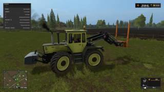 LS17 WIP  Privat MB Trac beim Ballen stapeln [upl. by Obe593]