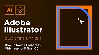 How To Round Corners In Illustrator  Adobe Illustrator Quick Tips amp Tricks 2 [upl. by Avot]