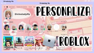 COMO PERSONALIZAR ROBLOX  COLORES BONITOS EN ROBLOX [upl. by Adnawaj665]