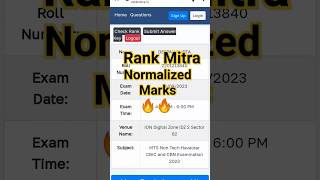 Rank Mitra Normalised marks  SSC MTS 2023 sscmtsresult2023 sscmtsnormalisedmarks sscmtsmarks [upl. by Sion286]