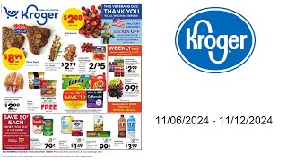 Kroger Weekly Ad US  11062024  11122024 [upl. by Cherilyn962]