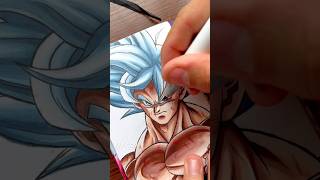 ASMR Drawing Goku Mastered Ultra Instinct  Dragon Ball Super  WyRich [upl. by Aurlie157]