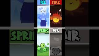 Incredibox  Cool As Ice VS Warm Like Fire VS Mild As Spring VS Dusty Like Air shorts [upl. by Yeniffit]